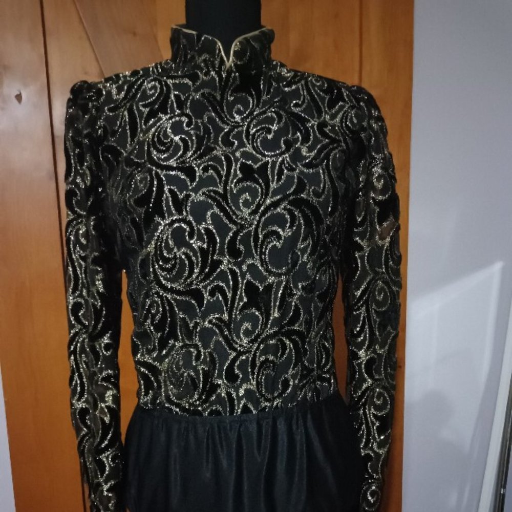 Hobby Horse Black and Gold Bodysuit